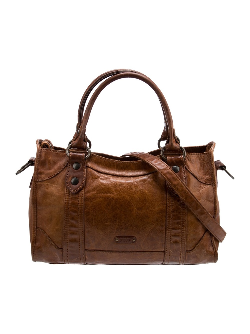 FRYE Melissa Washed Leather Satchel Bag